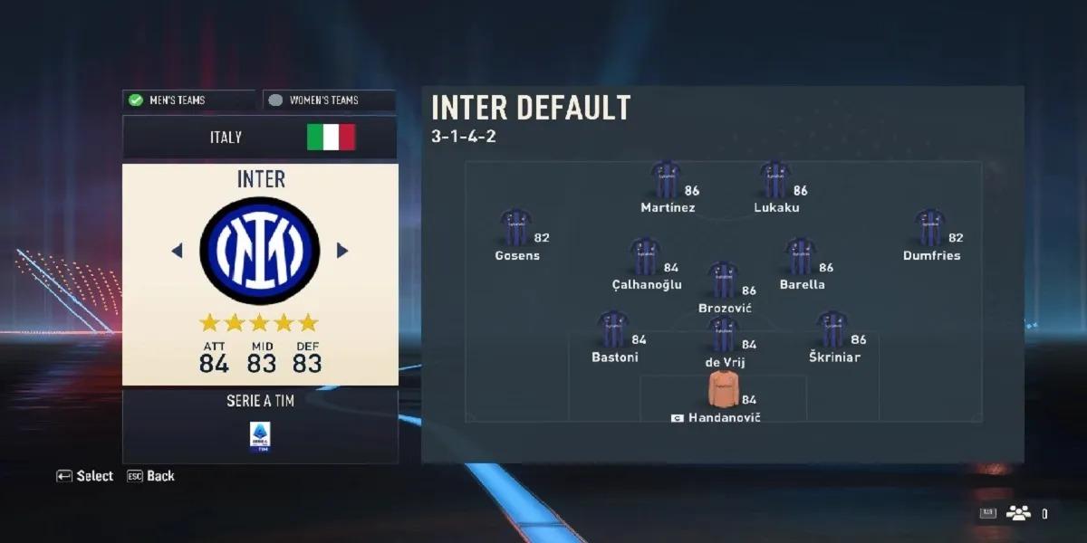 FIFA 23 hangi takımı almalıyım? İşte FIFA 23 en iyi 10 takımı - Inter