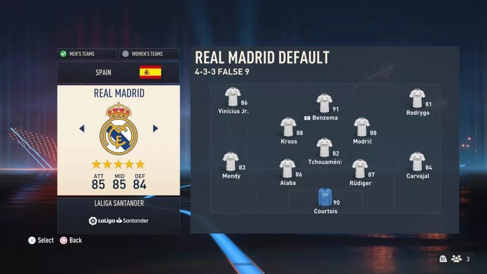 FIFA 23 hangi takımı almalıyım? İşte FIFA 23 en iyi 10 takımı - Real Madrid